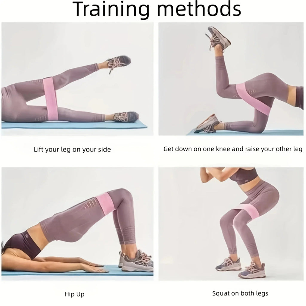 Fabric Resistance Hip & Booty Bands – Glute & Thigh Squat Circle Loops
