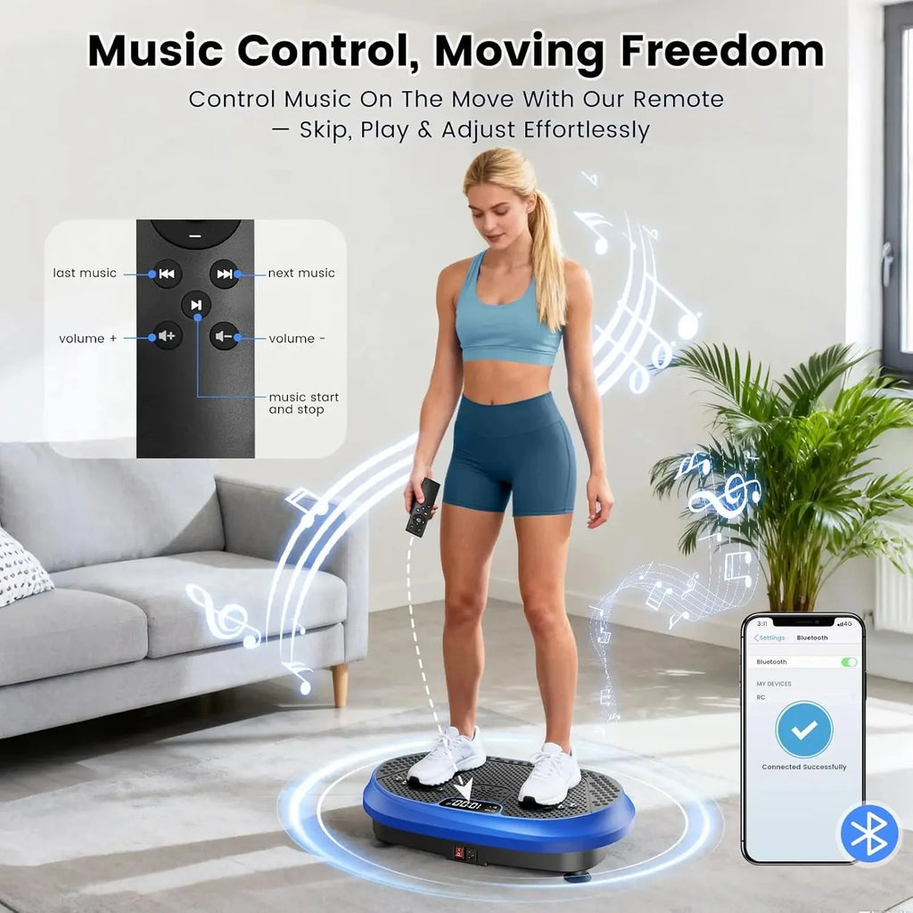 Vibrating Fitness Platform – Full Body Shaker Workout with Bluetooth